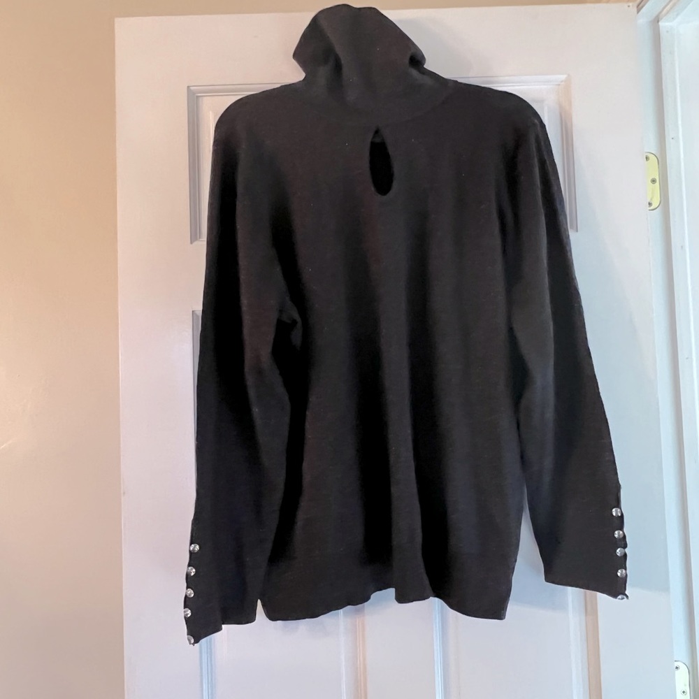 Lane Bryant Holiday Turtleneck Sweater with stunning details! 🌲